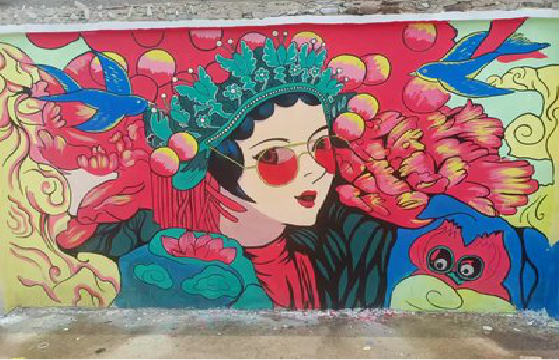 奉新墙体彩绘-网红墙