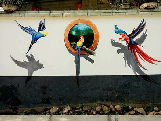 奉新视觉错位-3D墙绘设计