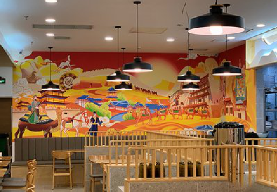 奉新商业空间彩绘介绍。