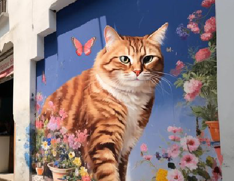 奉新自己绘制有个性的手绘墙