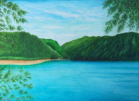 奉新在墙绘中，如何绘画绿水青山？