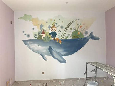 奉新手绘墙的特点及优势。